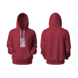 Keep Calm Goodie Hoodie Plain - Maroon