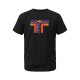Action Taker Greys and Blues Pima Round Neck T-shirt - Classic Black