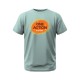 One Action at a Time Greys and Blues Pima Round Neck T-shirt - Mint Blue