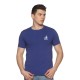 Greys and Blues Easy Premium Cotton Lycra Spandex Round Neck T-Shirt - Royal Blue