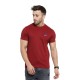 TechnoFunda Crew Neck Men's T-shirt - Maroon